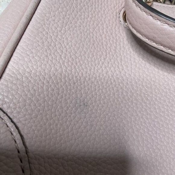 Tory Burch Georgia Triple Compartment Shoulder Tote Bag Women Size L Dusty Pink - Picture 10 of 16